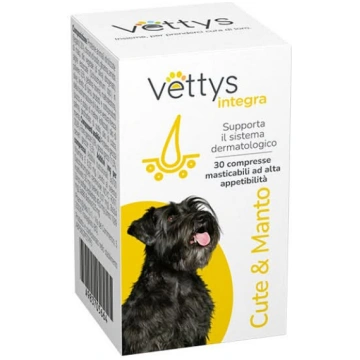 Vettys integra cute&manto cane 30 compresse mastic