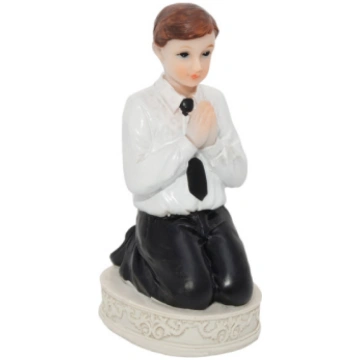 First Communion figurine Boy, 11cm PartyPostcard