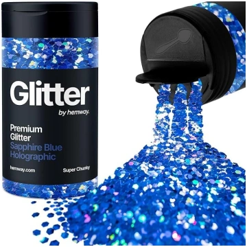 Hemway Sapphire Blue Holographic Glitter Super Chu