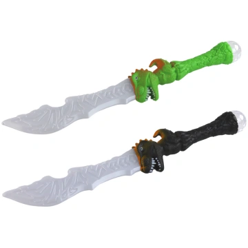 Lightsaber, Dinosaur-Shaped Handle, Green Lean Toy