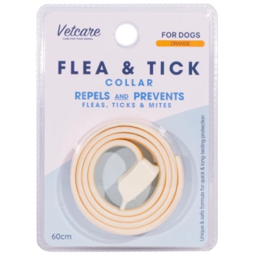 vetcare - Flea Tick Collar For Dog - Orange - 60cm