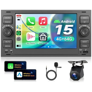 4G + 64G Auto Radio Android 15 priekš Ford Focus F