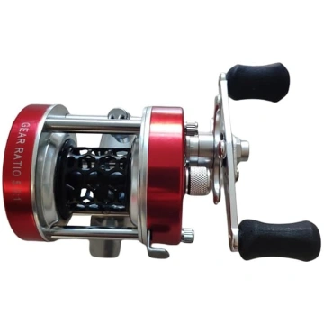 Robusta Baitcasting Angelrolle mit verchromtem Mes