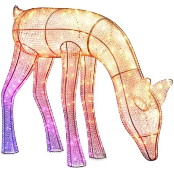 Viedā LED āra dekorācija Briedis Twinkly 3D Reinde