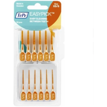 Zobu bakstāmie TePe EasyPick XS/S N36 + futrālis, 