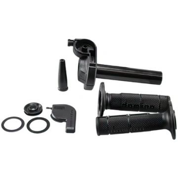 Throttle Grip Domino Commando melns