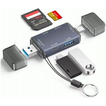 Atmiņas karšu lasītājs-hubs Bounn YC370 USB-C 3.0 