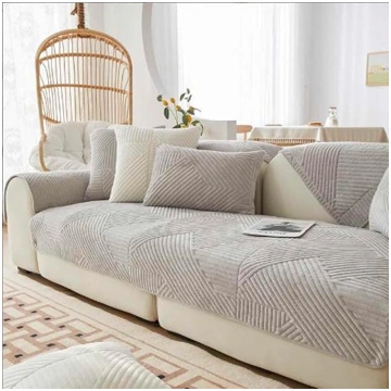 Sofa Protector Velvet Sofa Cover Non-Slip Scratch 