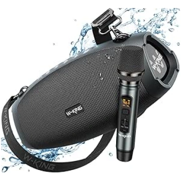 W-KING Large Bluetooth Speaker with Wireless Micro