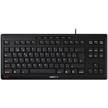 CHERRY Stream TKL tastatūra, vadu tastatūra bez ci