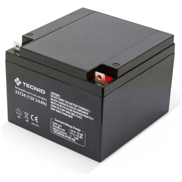 Rechargeable Lead Battery, Faston Connections, 12V