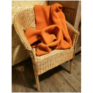 Oranžs vilnas pleds 130*90cm