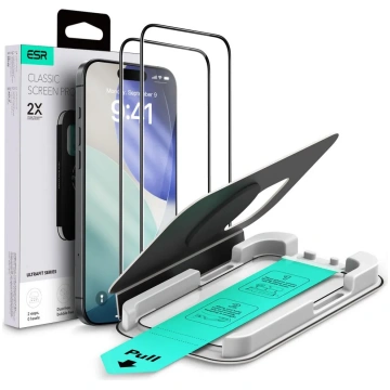 iPhone 16 Pro Aizsargstikls ESR ULTRAFIT TEMPERED 