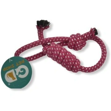 Giocattolo 1pz tessuto per cane corda con anello 4