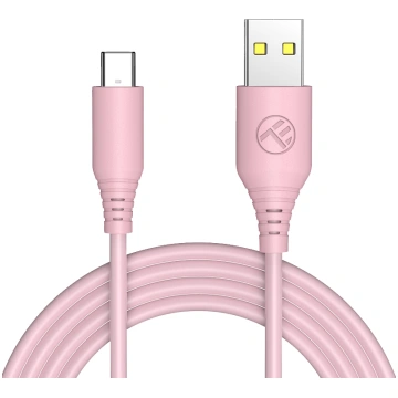 Tellur Silicone USB to Type-C Cable 3A 1m Pink T-M