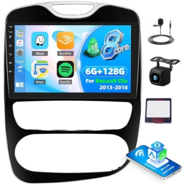 8 kodolu 6+128G Android 15 auto radio Renault Clio