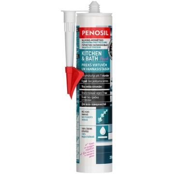 Sanitārais silikons Penosil Kitchen&Bath 310ml, ca