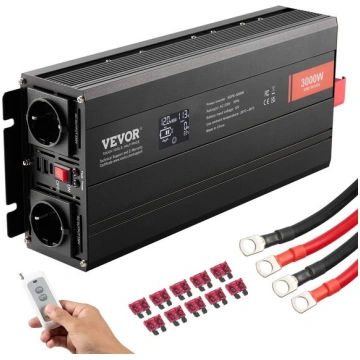 12V tīra sinusa invertors Vevor 3000W