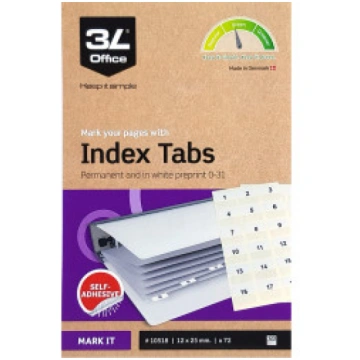 Atdalītāji Index Tabs 0-31, 3L
