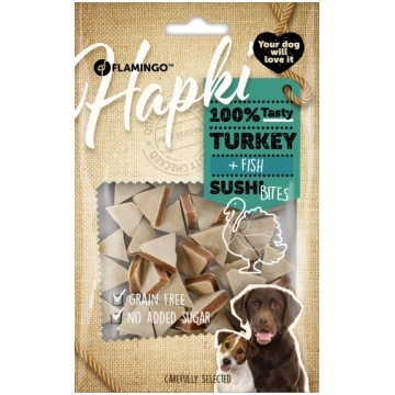 Gardums suņiem Flamingo Hapki Sushi Bites, zivs/tī