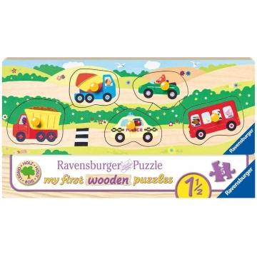 Koka puzle My First Wooden Puzzles - Vehicle