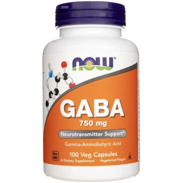 Now Foods NOW FOODS GABA 750 mg – 100 kapsulas