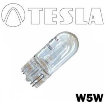 Auto spuldze W5W 12V W2.1x9.5d halogēna TESLA (B65
