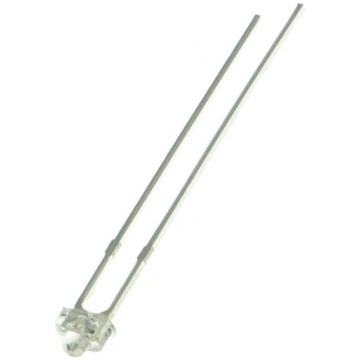 LED; yellow; 1.8mm; 1560mcd; 30°; Front: convex; 1