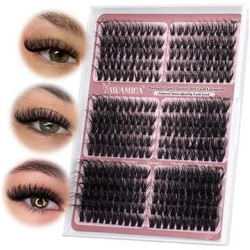 Yawamica Cat Eye Lashes Cluster Fluffy Cluster Eye