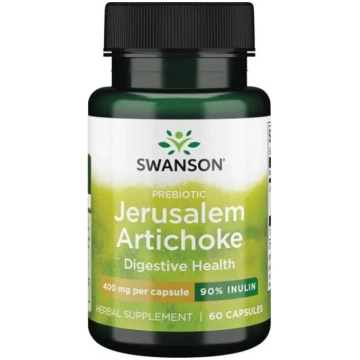 Swanson prebiotiskais topinambūrs, 400 mg - 60 kap