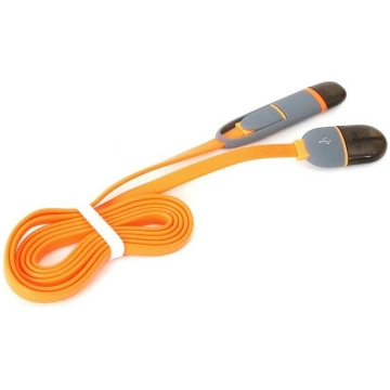 Platinet cable USB - microUSB/Lightning 1m, orange