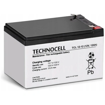 Technocell TCL12-12 TECHNOCELL Akumulator AGM 12V 