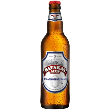 Alus bezalk. Bauskas 0% 0.5l stikls