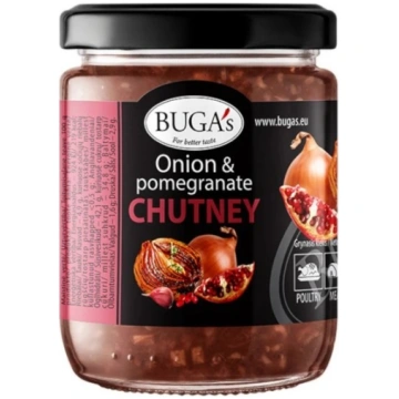 Sīpolu un granātābolu čatnijs BUGAS, 170 g - 450-1