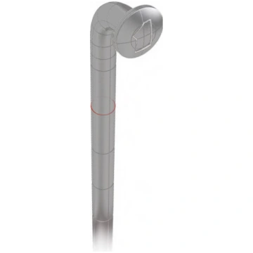 Spieķis Mach1 2.00mm galvanized 14G 252mm VEL-J-SP