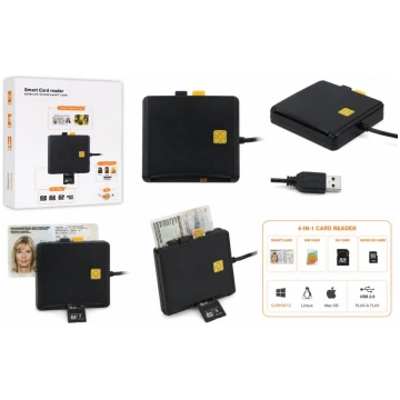 Parveidotājs iLike 4-in-1 USB Smart Card Reader wi
