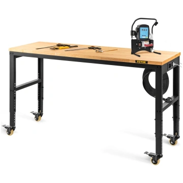 VEVOR VEVOR Workbench Adjustable Height, 155 x 51 