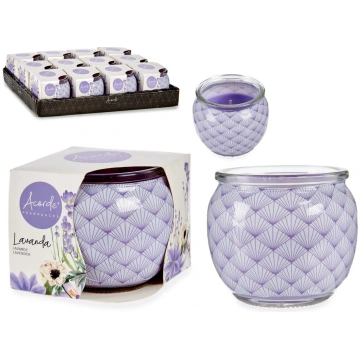 Acorde aromātiskā svece ar lavandas smaržu stikla 