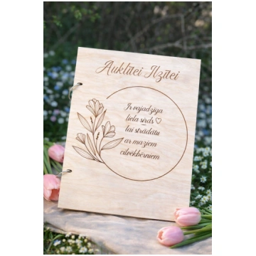 Personalizēts, vertikāls foto albums