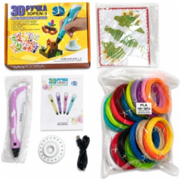 iLike 3D Pen-3 with LCD display and 10 stencils Bl