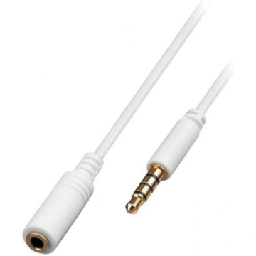Cable; Jack 3.5mm 4pin socket,Jack 3,5mm 4pin plug