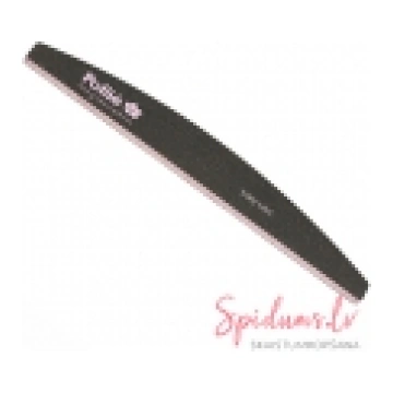 EURO-STIL NAIL FILE 100/180 BLACK 28X178MM HALFMOO