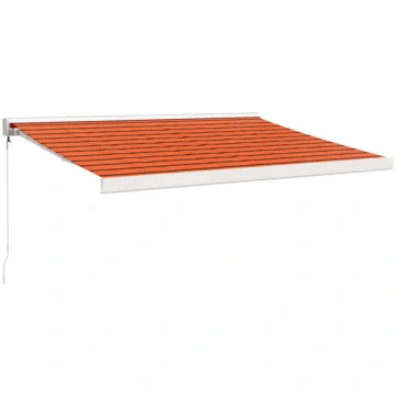 Markīze vidaXL, 350x250 cm, oranža/brūna
