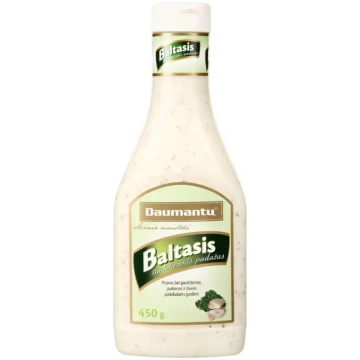 Majonēze DAUMANTU Baltais, ar ķiplokiem, 25%, 450 