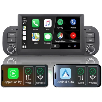 Bezvadu Carplay radio Fiat Panda 2013-2020, 7 coll