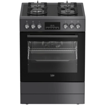 Gāzes plīts ar elektrisko cepeškrāsni BEKO FBM6233