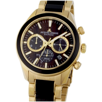 Jacques Lemans 1-2115L Eco Power Wood 44mm 10ATM
