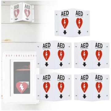 AED projekcijas zīme, automatizētā ārējā defibrila