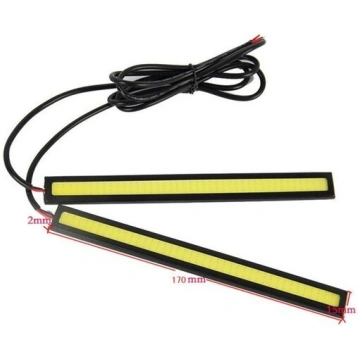DRL COB LED dienas gaitas lukturi 12V, 2 gab