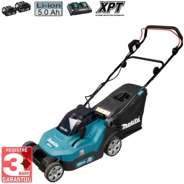 Akumulatora zāles pļaujmašīna 2x18V Makita DLM382P